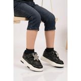 Cool Siyah Cırtlı Hafif Kız Çocuk Spor Ayakkabı Yıldız P