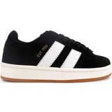 Cool Sneaker Spor Ayakkabı Microfiber Malzeme ile Düz Tabanlı Siyah - Beyaz Renk Seçeneği