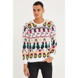 Cool Street Erkek Beyaz Christmas Yılbaşı KAZAĞI-NOELKZKR01S - XL