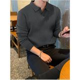 Cool Street Füme Erkek Polo Yaka Fitilli Triko Kazak