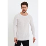 Cool Tarz Erkek Krem Geniş Yaka Triko KAZAK-TRZ3459R03S