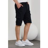 COOL TARZ Erkek Lacivert Beli Lastikli Cepli Şort & Bermuda