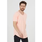 COOL TARZ Erkek Şeker Pembe Pis Yaka Salaş T-shirt-tcps001r26