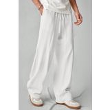 COOL TARZ Hafif Ve Rahat Müslin Baggy Erkek Pantolon - Beyaz