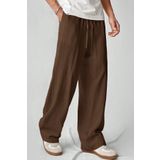 COOL TARZ Hafif Ve Rahat Müslin Baggy Erkek Pantolon - Kahverengi