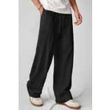 COOL TARZ Hafif Ve Rahat Müslin Baggy Erkek Pantolon - Siyah