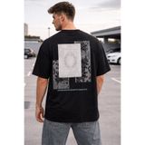 COOL TARZ Oversize Erkek Tişört Baskılı Pamuklu Rahat Kesim Streetwear Yazlık Basic T-Shirt