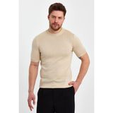 Cool Tarz Taş Erkek Yarım Balıkçı Düz Triko T-SHIRT-TRZ19129R08S