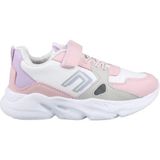 Cool Unisex Çocuk Cırtlı Rahat Günlük Sneaker Spor Ayakkabı Tokyo Pembe Beyaz