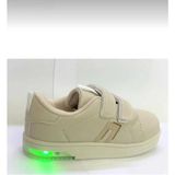 Cool Unisex Sneaker Esnek Rahat Kalıp Çocuk Spor Ayakkabı Tam Kalıp Ortopedik Günlük Ayakkabı Bej