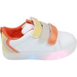 Cool Unisex Sneaker Esnek Rahat Kalıp Çocuk Spor Ayakkabı Tam Kalıp Ortopedik Günlük Ayakkabı Beyaz Sarı - Beyaz - Sarı