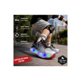 Cool Wheel-Flt 31/36 Patenli Mekanizmalı Akıllı Bağcık Siystem Led Işıklı Tabanlı Spor Ayakkabı