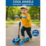 Cool Wheels Işıklı 3 Tekerlekli Scooter Twist With Light - Mavi