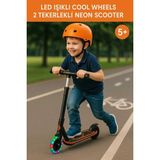 Cool Wheels LED Işıklı 2 Tekerlekli Neon Scooter | 5+ Yaş - Turuncu