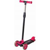 Cool Wheels Pembe 3 Tekerlekli Işıklı Twist Scooter Çocuklar İçin Ayarlanabilir ve Güvenli Sürüş
