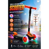 Cool Wheels Turuncu Twist Işıklı 3 Tekerlekli Scooter - Işıklı Scooter - Coolwheels Scooter - Çocuk Scooter - İttir Git