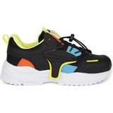 Cool Y.3 Lastik Bağ Ortopedik Hafif Taban Çocuk Spor Ayakkabı - Siyah