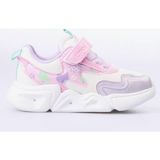 Cool Zeta-Ptk Çocuk Işıklı Taban Sneaker Spor Ayakkabı - Beyaz - Pembe