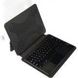Coolacs Apple iPad Pro 11 Inç 2018 Uyumlu Touch Padli Tablet Kılıfı Bluetooth Bağlantılı Klavye - iPad Pro 2018 11" - Siyah