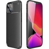 Coolacs Apple iPhone 13 Mini ile Uyumlu Kılıf Focus Karbon Tasarım Telefon Kılıfı Kapak - Siyah