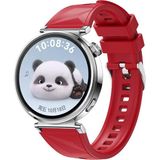 Coolacs Huawei Watch Gt4 41MM Uyumlu Kordon Yumuşak Esnek Silikon Kordon Kayış - Kırmızı