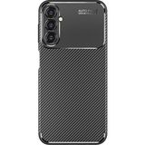 Coolacs Samsung Galaxy A14 ile Uyumlu Kılıf Focus Karbon Tasarım Telefon Kılıfı Kapak - Siyah