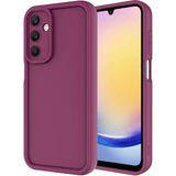 Coolacs Samsung Galaxy A25 ile Uyumlu Kılıf Kamera Korumalı Yüksek Kenarlı Kapak - Mürdüm