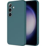 Coolacs Samsung Galaxy A56 5g ile Uyumlu Kılıf Içi Kadife Lansman Tasarım Telefon Kılıfı Kapak - Koyu Yeşil