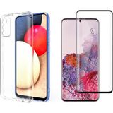 Coolacs Samsung Galaxy S20 Fe ile Uyumlu Soft Yumuşak Telefon Kılıfı ve 5d Tam Kaplayan Cam Ekran Koruyucu - Şeffaf