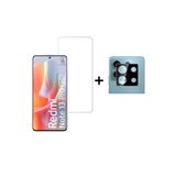 Coolacs Xiaomi Redmi Note 13 Pro 5G Temperli Cam Ekran Koruyucu ve Kamera Lens Koruyucu Seti