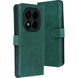 Coolacs Xiaomi Redmi Note 15 Pro 4g Uyumlu Kapaklı Cüzdanlı Kartvizitli Telefon Kılıfı Deri Cüzdan - Yeşil