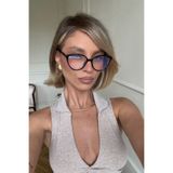 COOLANDBETTER NORA CAT SİYAH ÇERÇEVE 90 Popüler Mavi Işık Korumalı Blue Block Şeffaf Ekran gözlüğü