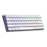 Cooler Master Bluetooth 4.0 Sk622 Kablosuz% 60 Şerit Beyaz Mekanik Klavye, Düşük Profilli Kırmızı Anahtarlar, Yeni Ve Geliştirilmiş Tuş Kapakları Ve Fırçalanmış Alüminyum Tasarım