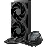 Cooler Master Masterliquid 240 Atmos Stealth Cpu Su Soğutucusu - Aıo Sıvı Soğutma Sistemi (Tdp 280W), Çift Odacıklı Pompa, Önceden Monte Edilmiş Black Mobius 120 Fanlar, LGA1851/1700 ve Am5/am4 Braket
