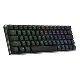 Cooler Master SK622%60 Kablosuz Bluetooth Uzay Gri Mekanik Düşük Profilli Oyun Klavyesi, Mavi Anahtarları Tıklayın, Özelleştirilebilir RGB, Ergonomik Tasarım, Mac/Windows, QWERTY (SK-622-GKTL1-US)