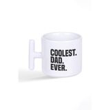 Coolest Dad Ever Babalar Günü Doğum Günü Hediye Baskılı Latte Fincanı T Kulplu Kupa Bardak, QB1L1294