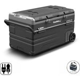 Coolist CLK120W 12/24V 220VOLT 114 Litre Tek Bölmeli Tekerlekli Outdoor Kompresörlü Oto Buzdolabı/dondurucu - 114 lt - Siyah