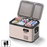 Coolist CLK40D 12/24V/220VOLT 39 Litre Çift Bölmeli Outdoor Kompresörlü Bluetooth Bağlantılı Oto Buzdolabı - 39 lt - Çok Renkli