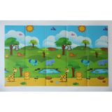 Coolmats Hayvanat Bahçesi Katlanabilir Oyun Matı - Yağ Yeşili - 200 x 130 cm