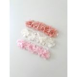 Coolminies Kız Bebek Çiçekli 3’lü Lastikli Bandana Seti,saç Bandı Seti - 0 - 2 Yaş - Renkli