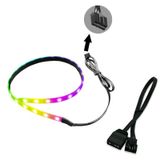 Coolmoon 4 Pin To 5V 3 Pin Manyetik RGB Kablolu Kasa Led Işık