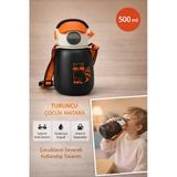 Coolpet Şapkalı Çelik Termos 500 ML - Siyah
