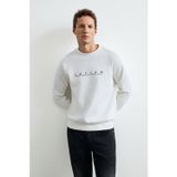 Cooper Erkek Sweatshirt Kırık Beyaz