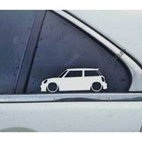 Cooper S Kelebek Cam Oto Sticker 17 CM 2 Adet