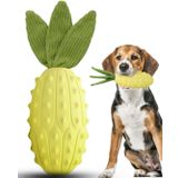 Cooway Gıcırtılı Köpek Çiğneme Oyuncağı, Agresif Çiğneme Makineleri için Havuç Köpek Gıcırtılı Oyuncaklar, Doğal Kauçuk Süt Aromalı Köpek Diş Temizleme Oyuncağı Orta Büyük Köpekler için (Sarı)