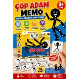 Çöp Adam Memo Kart Oyunu Hafıza Dikkat Ve Zeka Geliştirici Eğitici Aile Oyunu 3+ Yaş