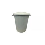 Çöp Kovası 70 Lt Çöp Kovası Kapaklı Büyük Boy Çöp Bidonu Dayanıklı Çöp Kovası - Gri