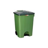 Çöp Kovası Köşeli Pedallı 85 Litre - Yeşil