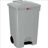 Çöp Kovası Pedallı 85 Litre - Gri