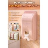 Çöp Poşeti Saklama Kutusu Duvara Monte Yapışkanlı Mutfak Banyo Organizer Pratik Raf